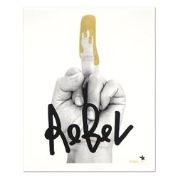 Padhia Avocado, "Glitter Finger" Limited Edition Silkscreen, Numbered and Hand S