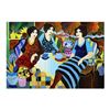 Image 1 : Patricia Govezensky, "Teatime In London" Original Acrylic On Canvas with Letter