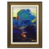 Image 1 : Peter Max, "Summer Storm" Framed One-Of-A-Kind Acrylic Mixed Media (34" x 46"),