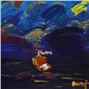 Image 2 : Peter Max, "Summer Storm" Framed One-Of-A-Kind Acrylic Mixed Media (34" x 46"),