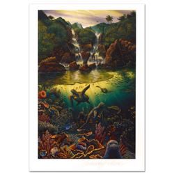 "Viridian Overture" Limited Edition Mixed Media by Robert Lyn Nelson. Numbered a