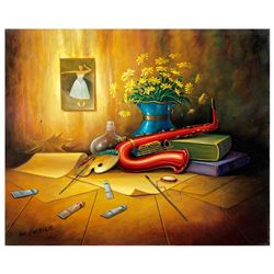 Avi Belaish, Original Acrylic Painting on Canvas, Hand Signed with Letter Authen