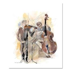 Lena Sotskova, "Cool and Collected" Mixed Media Original Painting, Hand Signed a