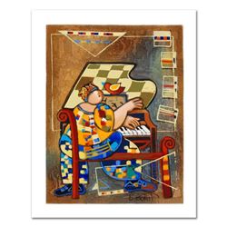 Dorit Levi, "The Grand Piano" Limited Edition Serigraph, Numbered and Hand Signe