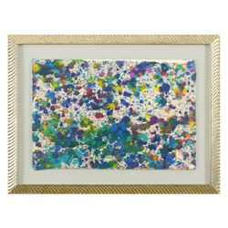 Wyland, "Pollack Coral Reef" Framed Original Watercolor Painting, Hand Signed wi