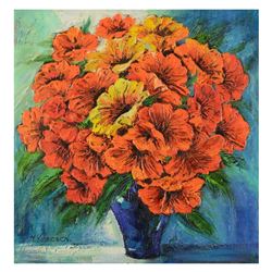 Yana Korobov, Original Acrylic Painting on Canvas, Hand Signed with Letter Authe