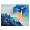 Image 1 : H. Leung, "Rainbow Valley" Hand Embellished Limited Edition on Canvas, Numbered