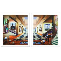 "Perfect Afternoon" Limited Edition Giclee Diptych on Canvas by Ferjo, Numbered
