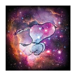 Peanuts, "Reach for the Stars" Hand Numbered Canvas (40"x40") Limited Edition Fi