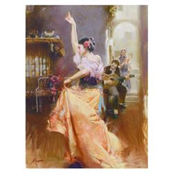 Pino (1939-2010), "Isabella" Limited Edition Artist-Embellished Giclee on Canvas