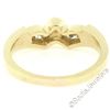 Image 4 : Unique 14K Yellow Gold 0.24 ctw Round Brilliant Cut Diamond V Channel Band Ring