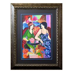 Patricia Govezensky, "Chaya & Esther" Framed Original Watercolor with Letter of