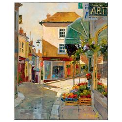 Marilyn Simandle, "Cobblestone Village" Limited Edition on Canvas, Numbered and