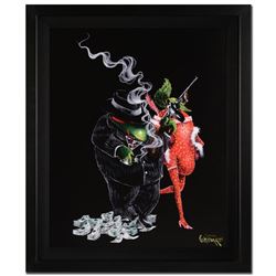 Michael Godard, "Gangster Love" Framed Limited Edition on Canvas, Numbered and S