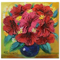Yana Korobov, Original Acrylic Painting on Canvas, Hand Signed with Letter Authe