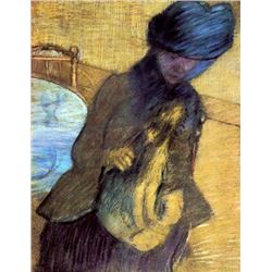 Edgar Degas - Mary Cassatt With Her Dog