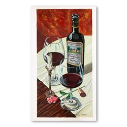 Dima Gorban, "Evening Romance" Hand Signed Limited Edition Serigraph on Paper wi