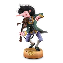 Mihail Chemiakin, "Rat Violinist" Limited Edition Hand Casted, Hand Painted Figu