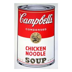 Andy Warhol "Soup Can 11.45 (Chicken Noodle)" Silk Screen Print from Sunday B Mo