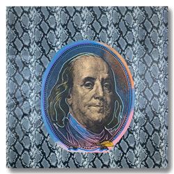 Steve Kaufman (1960-2010), "New Ben" Hand Signed and Numbered Limited Edition Ha