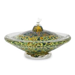 "Small Saturn Oil Lamp" Hand Blown Glass Sculpture, Hand Signed by GartnerBlade