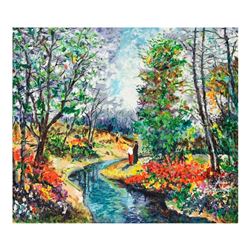 Dimitri Polak (1922-2008), "Autumn Stream" Hand Signed Limited Edition Serigraph