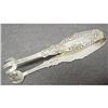 Image 1 : VICTORIAN  EMBOSSED STERLING SUGAR TONGS #1554510