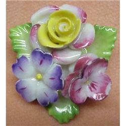 HAND MADE PORCELAIN FLORAL BROOCH #1554517