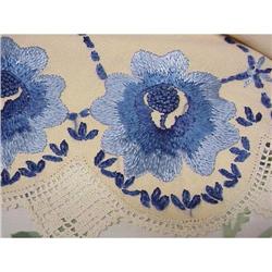 BEST ARTS&CRAFTS SILK EMBROIDERY/LACE RUNNER #1554521