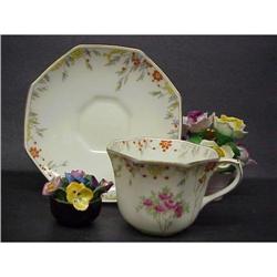 Royal Doulton Hand Pntd. CUP / SAUCER - DECO #1554522