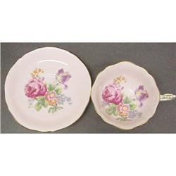 Paragon SHABBY ROSES  China Cup & Saucer #1554524