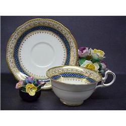 HEIRLOOM AYNSLEY CHINA CUP / SAUCER GOLD GILT #1554525