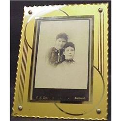 ORIGINAL REVERSE PAINTED ART DECO  FRAME #9 #1554533