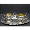 Image 1 : CREAM*SUGAR*TRAY*SILVER PLATED SET #1554606