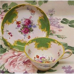 SUPERB JACKSON GLOSLING  CUP and SAUCER  #1554679