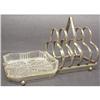 Image 1 : ART DECO TOAST RACK with BUTTER DISH #1554689