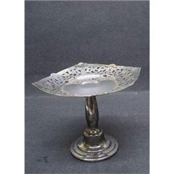 Antique Silver - Calling Card Pedestal Stand  #1554694