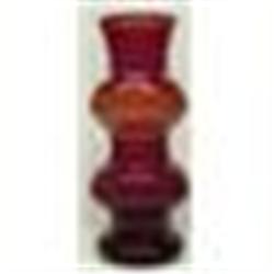 LARGE RUBY GLASS ART DECO STYLE VASE #1554702