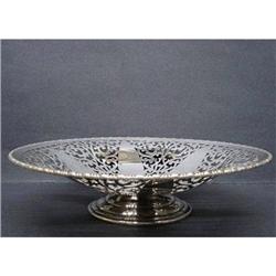 VICTORIAN  SILVER PLATED PEDESTAL DISH #1554704