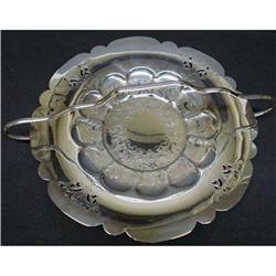 VICTORIAN  SILVER PLATED FRUIT  DISH #1554705