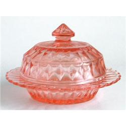 Jeannette Glass Pink Windsor Diamond Butter #1555299