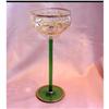 Image 1 : Tall Cut & Gilded Bohemian Wine Stem #1583640