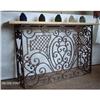 Image 1 : Wrought Iron Console Table #1584006