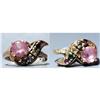 Image 1 : Pink Sapphire with 5 other Gems in 10K gold #1584345