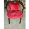 Image 1 : Hollywood Regency Red Velvet Chairs #1584467