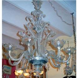 Large Murano crystal chandelier 8 lights #1593590