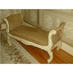 Exquisite French Bench Stool Hand Carved 19th #1593625