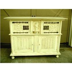 Dutch Court Cupboard Cabinet Chest C.1820 Rare #1593632