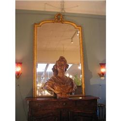 French Louis XVI Gold-Leafed Mirror #1593700