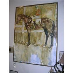 Oil Painting Horse W/ Jockey by Neil Boyle #1593742